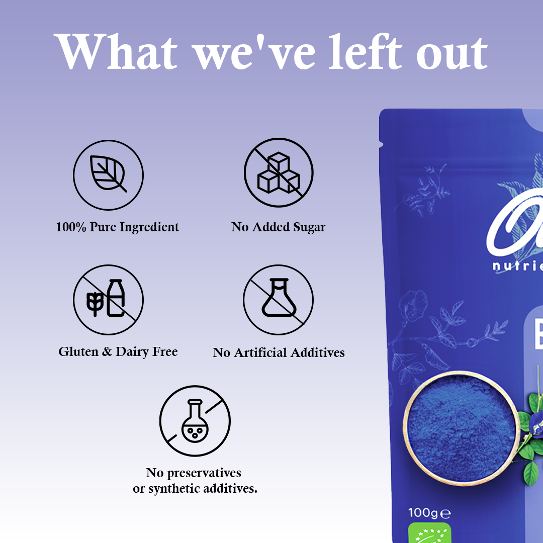 100g Butterfly Pea Flower Powder
