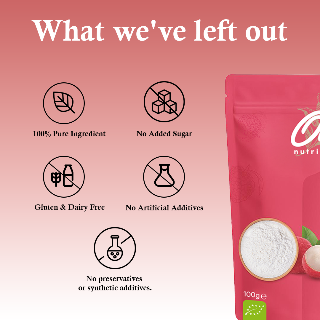 100g Organic Lychee Fruit Powder