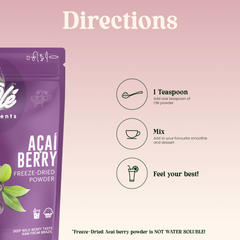 Organic Açaí Berry Freeze-Dried Powder 100g